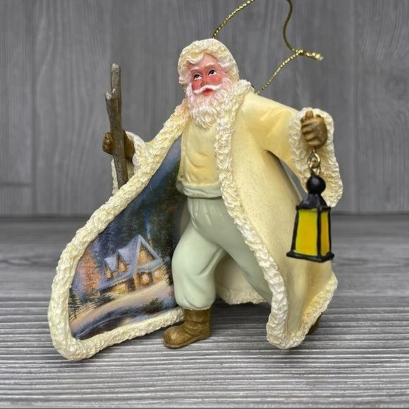Ashton drake old world Santas Thomas Kinkade the glow of the season ornament - Picture 1 of 7